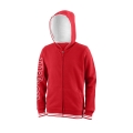 Wilson Kapuzenjacke Hoodie Team II Full Zip rot Kinder